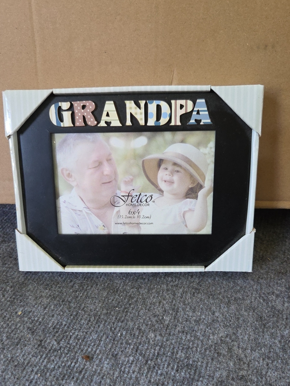 Fetco Black Frame with Multicolor 'GRANDPA' Accent